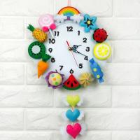 Reloj De Pared Hecho a Mano DIY De No-tejido Reloj Marítimo Lindo Para Jardín De Infantes Decoración Para El Hogar - details 11