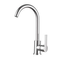 Grifo de Cocina de Acero Inoxidable Contemporáneo Mixturador de Agua Caliente y Fría de Mano Única - details 0