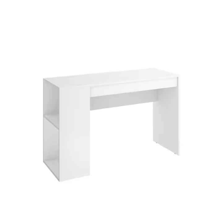 Escritorio con Estante y Cajón Teo Blanco 74x115x50 cm | Escritorio con Almacenaje Fabricado en España - Materiales alta calidad - Somnia Descanso - 1