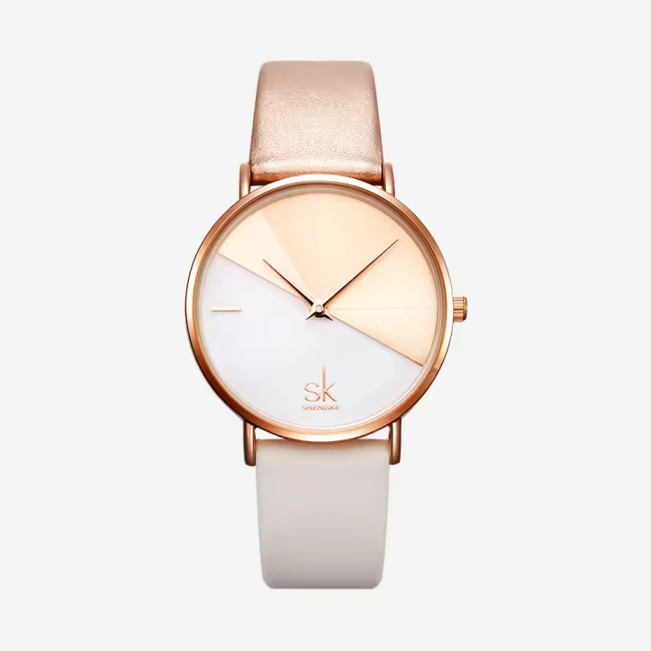 Reloj De Mujer De Lujo SK Top Cuero Genuino Moda Creativa Reloj De Cuarzo Para Damas Reloj De Pulsera De Lujo Reloj Feminino SHENGKE - 1