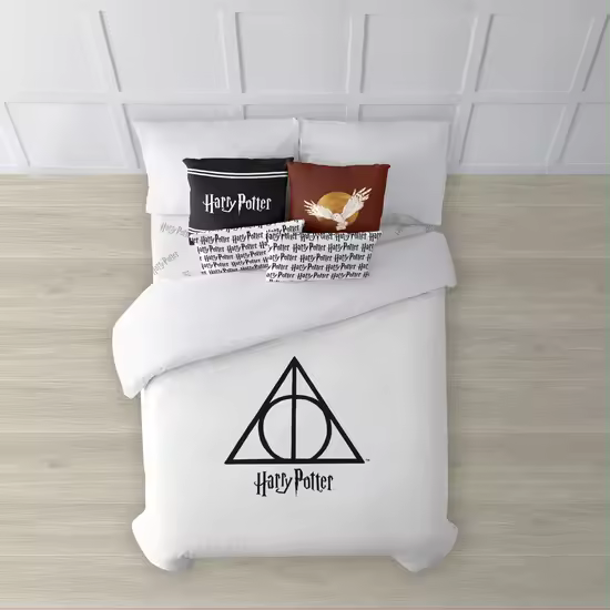 BL BELUM  Funda nórdica con botones 100% algodón modelo Nordic Hallows ; Funda nórdica ligera y confortable; funda nórdica licencias oficiales - Funda Nórdica Extrasuave - Funda Nórdica 100% Made in Spain - 1