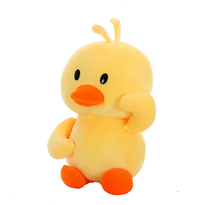 Muñeco De Peluche Kawaii Grande Pato Amarillo Juguetes Suaves Dibujos Animados Para Niños Y Niñas Regalo De Cumpleaños - 1