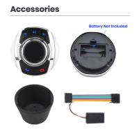 Junsun-botón de Control de volante inalámbrico para coche accesorio Universal para Android autorradio 8 funciones clave forma de copa con luz LED - details 6