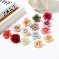10/20Pcs Flores Artificiales De Seda Rosa 4CM Para Decoración De Hogar Bodas DIY Guirnalda De Navidad Accesorios De Regalo - details 1