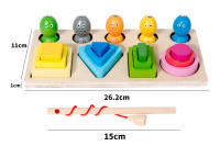 Juguetes Educativos Montessori De Madera Con Atracción Magnética Para Niños Puzzle De Colores Y Formas Para El Desarrollo Cognitivo - details 18