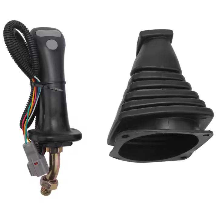Palanca de Joystick de Excavadora Doosan DX150 Manija de Enranjamiento de 3 Botones con Cubierta Anti-Polvo Accesorios y Piezas de Vehículos - 1