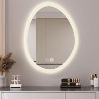 Marctani Espejo Baño Irregular con Luz LED Regulable en 3 Colores - Espejo de Pared ANTIVAHO con Ajuste de Brillo con Memoria e Interruptor Táctil - Espejos Inteligente - details 1