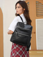 Anti-robo Mujer Mochila de Cuero de Pu Mochila De Bolsa de mano Mochilas Casual - details 20