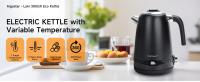 AIGOSTAR Hervidor de Agua con Regulador de Temperatura,Regulable 40°C a 100°C, con Pantalla LED（1,7 L, 2200W, Acero Inoxidable ) - details 0