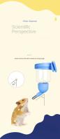 Botella De Agua Para Hamster Accesorios Para Animales Pequeños Plástico Fuente De Bebida Con Cabeza Y Tubo Para Beber Automático Tamaños 80ml 125ml 250ml - details 1