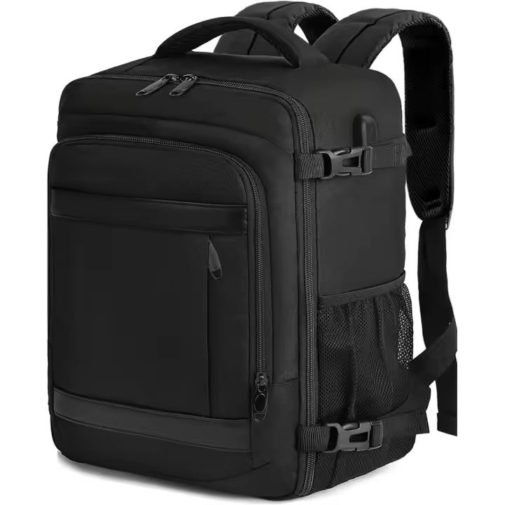 Mochila Viaje Cabina Avion 40x20x25 para Ryanair 20L Mochila Cabina Equipaje de Mano Bolso Mochilas Hombre para Portatil Negro - 1
