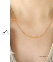Simple Empalme de Titanium de Maple Chapado en oro collar impermeable de Maple inoxidable de joyería de moda collar de accesorios de Panel de collar de Las Señoras - details 4