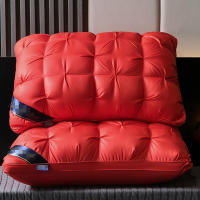 Cojín de soporte de Cuello de calidad de hotel de lujo, hipoálgica, lavable a Máquina, relleno de Fibre de poliéster elegante para un sueño profundo y comodidad(Una almohada) - details 6
