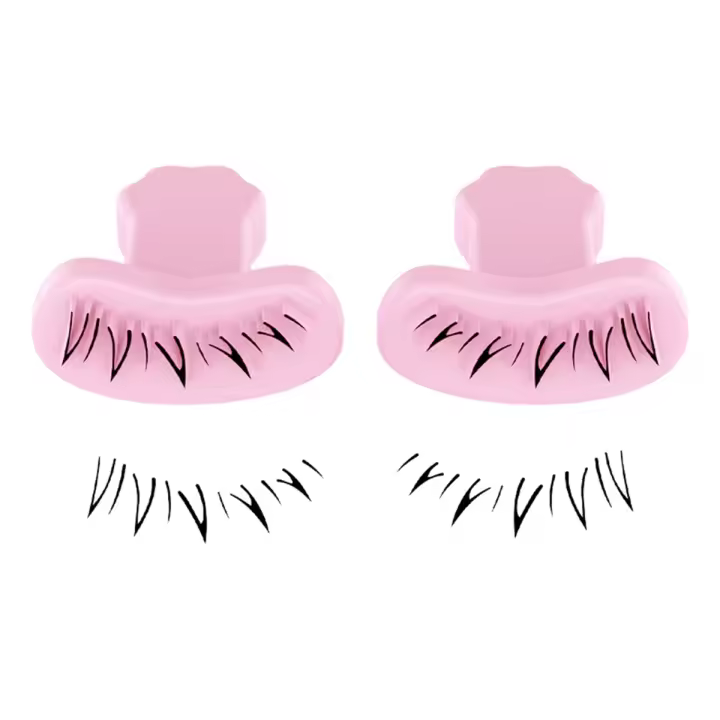 Herramienta de Sellado de Pestañas para Mujeres Herramienta de Maquillaje de Pestañas Falsas DIY Bajas Extensiones Look Natural para Principiantes en Maquillaje Material de Gel de Sílice - 1