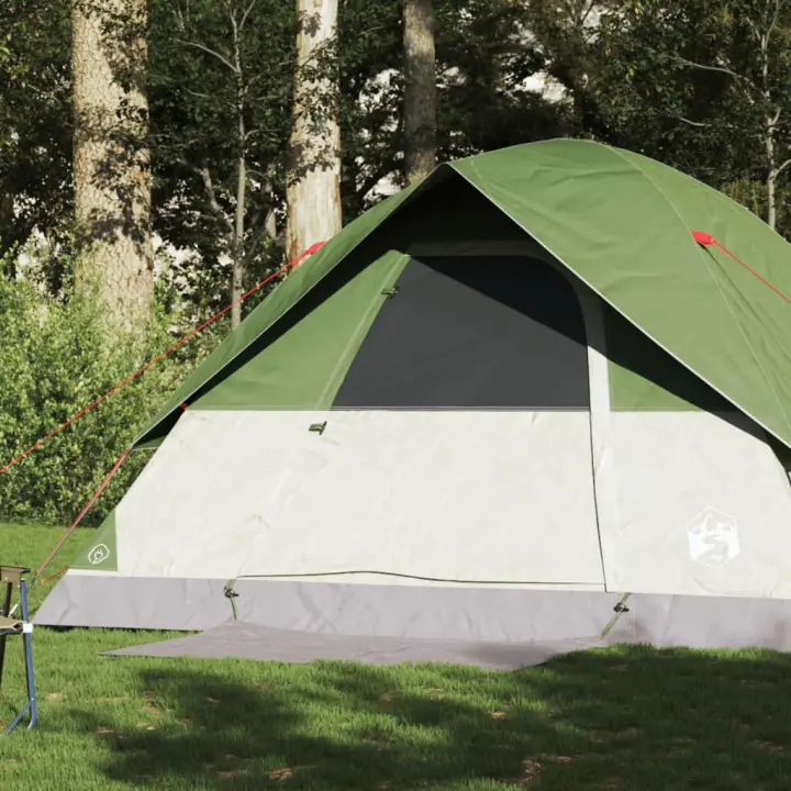 vidaXL Tienda de campaña familiar iglú 6 personas impermeable verde - 1