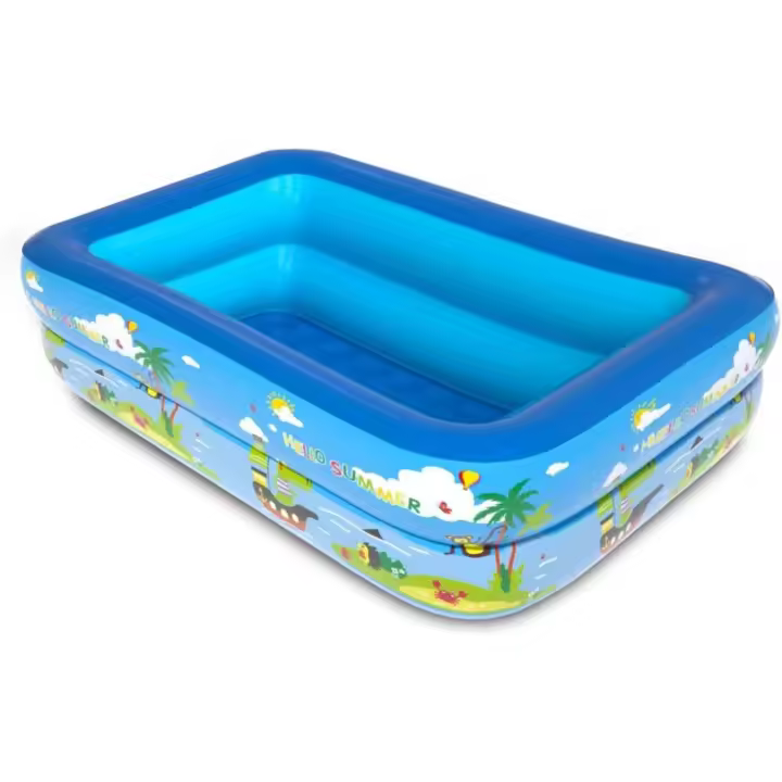 Piscina Hinchable Infantil,Piscinas Infantiles para Niños,Piscina Rectangular para Jardín,Piscina Inflable Niños para Fiesta de Verano en La Piscina Interior Exterior - 1
