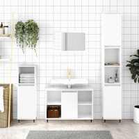 vidaXL Armario de baño madera de ingeniería 30x30x100 cm en color Roble artisan/Roble Sonoma/Madera antigua y más | almacenamiento funcional diseño moderno para baño dormitorio sala - details 6
