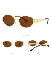 Gafas De Sol Oval Clásicas Y Vintage Para Mujer Y Hombre Marca De Lujo Diseñadora Metálicas Lisa Estilo Hip Hop Punk Sombreros Al Aire Libre Protección UV400 - details 7