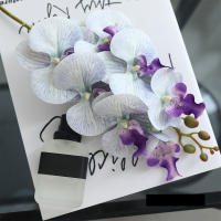 1PC Orquídea De Mariposa De Simulación Decoración De Hogar Lujo Arreglo Floral Para Boda Y Fiestas Interior - details 14