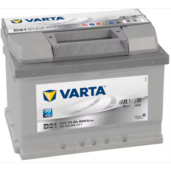 Batería de coche Varta D21 Silver Dynamic. 12V - 61Ah/600A (EN) 561 400 060 316 2 Caja LB2 - 1