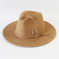 Sombrero De Paja Para Mujer Y Hombres Moda Verano 2025 Sombrero De Playa Casual Sombreros De Paja Con Visera Estilo Panama Protección Solar - details 12