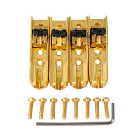 Juego De 4 Piezas De Puente Individual Para Guitarra Y Bajo Con 8 Tornillos Para Guitarra De Cuatro Cuerdas Marca YOUHA - details 1