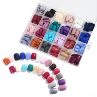 Kit De Uñas Postizas Press on 576 Piezas Acrílicas Extensión Coffin Formas Gel Para Póster De Uñas Artificiales Set De Herramientas - details 9