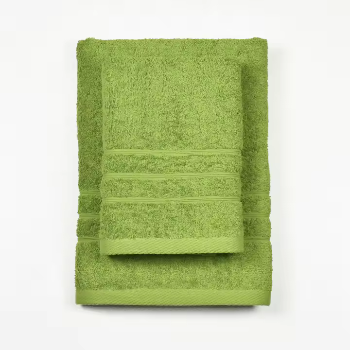 CASTMA GARANTIA DE ALTA CALIDAD - Juego de 2 Toallas de Baño Beige de Alta Calidad en Algodón 100% - Tamaños Lavabo y Baño - 450grs/m2 - Suaves, Absorbentes y Resistentes - 1