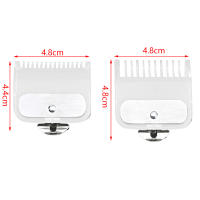 Juego Práctico De 2 Piezas Cepillo De Peluquería Con Guías Estándar 1.5mm Y 4.5mm Transparente Accesorios Para Cortadora Eléctrica - details 4