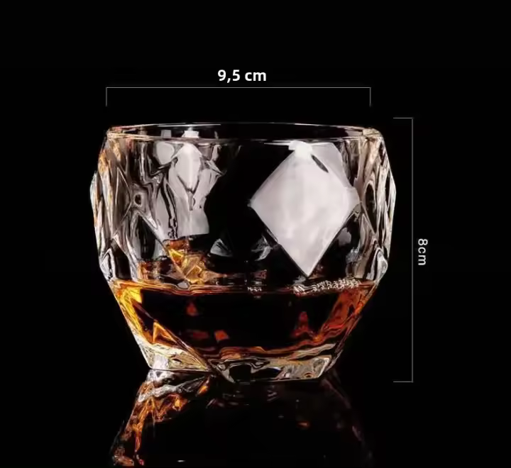 Vaso De Cristal Para Whiskey Uso Doméstico Barra Bebidas Agua Y Fiesta Regalo Para Bodas Y Hoteles - 1