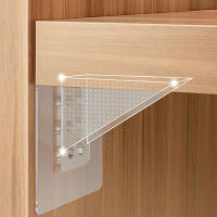 Soporte De Estante De Acrílico 4/8Pcs Adhesivo Para Armario Soporte De Pared Para Cocina Y Dormitorio Bracket De Apoyo - details 2
