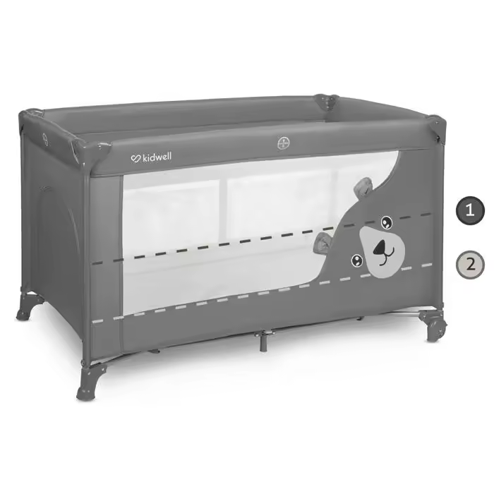 Cama de viagem 2 níveis Kidwell Blissy Duo Gray - 1