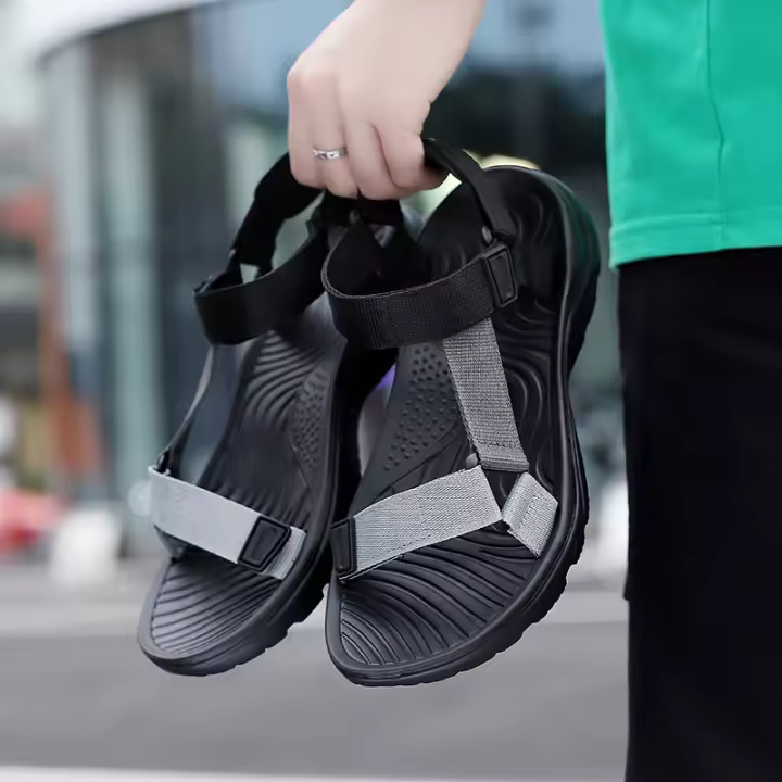 Sandalias Clásicas Para Hombre Antideslizantes Zapatos De Playa Verano Sandalias Ligeros De Exterior Retro Cómodas Casual Tamaño 39-46 - 1