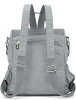Mochila Mujer Casual Bolso Mochila Antirrobo Impermeable Nylon Mochila Escuela Multifuncional Gran Capacidad Bolso Bandolera Mochila de Viaje, Gris - details 4