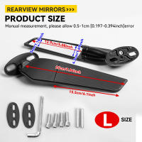 Espejo Retrovisor Ajustable Para Motocicleta YAMAHA YZF R6 R1 R25 R3 R125 R15 Aluminio CNC Vidrio Y Plástico ABS Accesorios De Moto - details 2