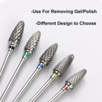 1pc Bit De Uñas De Acero Tungsteno Para Remover Polvo Y Cortar Tiras De Uñas Herramienta De Manicura Con Cabeza De Grind Head - details 14