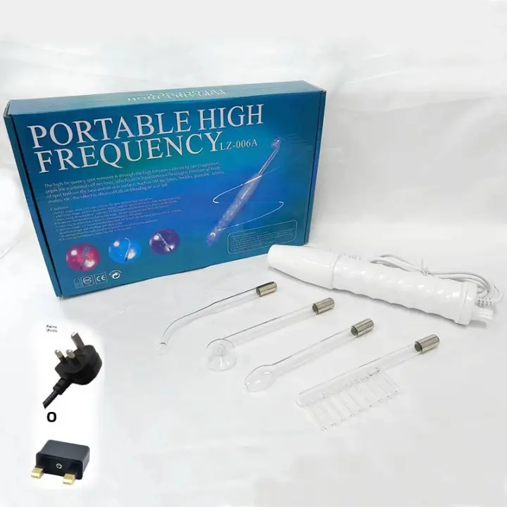 Dispositivo De Belleza Multifuncional 4 En 1 Portátil Con Varita De Electrodo De Alta Frecuencia Para Cuidado De La Piel Facial Y Spa Terapia Violeta - 1