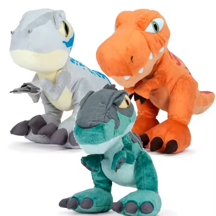Peluche Jurassic World Parque Jurásico Jurasico T-REx Rex Blue velociraptor raptor Gigantosaurus peluche 25cm  Play By Play - 1
