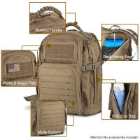 Mochila Táctica De 45L Para Hombres Mochila De Campaña Y Caza Con Sistema Molle Bolsa De Ataque Y Accesorios De Trabajo Exterior Material De Nylon - details 0