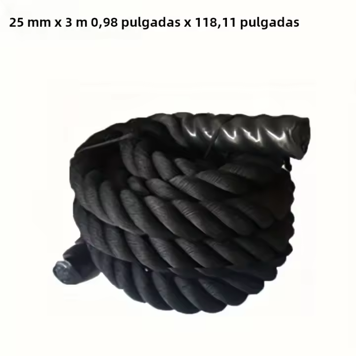 Cuerda De Saltar Pesada De 25 Mm*3 M Para Fitness Y Entrenamiento De Batalla Cuerda De Saltar Para Hombres Y Mujeres De 10 Pies - 1