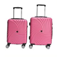 Equipaje de mano Maleta Cabina ABS Ligero y Resistente Set de 2 unidades 55x40x25, 48x35x20 ( Capacidad 10 Kg). Ruedas silenciosas Dobles giratorias 360º. Cerradura antirrobo Lateral Combinación de 3 dígitos.[La maleta pequeña no tiene asa.] - details 0