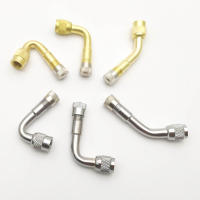 Adaptador De Válvula De Goma Para Motocicleta Y Camión 2Pcs Ángulo Curvo De 45 90 135 Grados Extensión De Válvula De Neumático Adaptador De Tubo De Válvula De Cobre - details 0