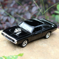 Modelo De Coche De Colección Dodge Challenger Hellcat Vintage Clásico 1:32 Con Sonido Y Luz Juguete De Retroceso Para Niños Regalo Metal - details 2