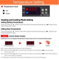 Controlador De Temperatura Y Humedad SHT2000 Termómetro Y Humidímetro Para Fermentación En Casa Termostato Y Humidistat Digital Para Incubador Interno - details 5