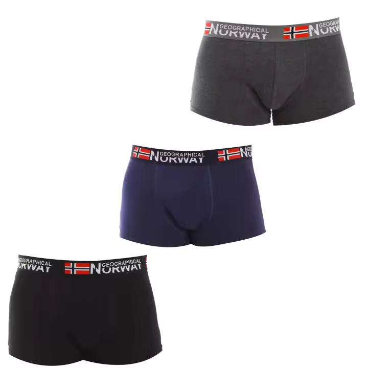 Geographical Norway-Pack-3 Bóxers con Frontal Anatómico GN1000 para Hombre - 1