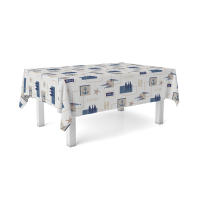 VALENTIA HOME Mantel Hule Mar | Estampado Antimanchas | Repelente de Agua | Protección Mesa | Comedor o Cocina | Varios Tamaños - details 3