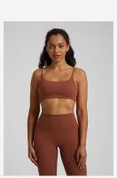 Sujetador De Yoga Para Mujer SHINBENE Super Nube Con Escote En V Espalda Cruzada Y Sin Costuras Almohadillado Deportivo Transpirable - details 10
