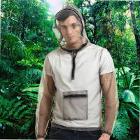 Camisa Protectora De Malla Ultraligera Con Capucha Para Pesca Y Camping Protección Contra Insectos Y Mosquitos Para Exteriores - details 4