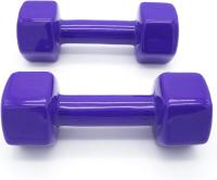 Ozio Fitness Mancuernas Pesas Hexagonales de Vinilo Fitness Gimnasia Morado - 2 Unidades 8 Kg - details 0