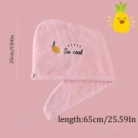 Bandeja De Cabello Para Mujeres Y Niñas Absorbente Y Suave Para Secado Rápido Del Cabello after Baño Gorro De Secado De Cabello - details 3